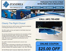 Tablet Screenshot of poolsbydandrea.com